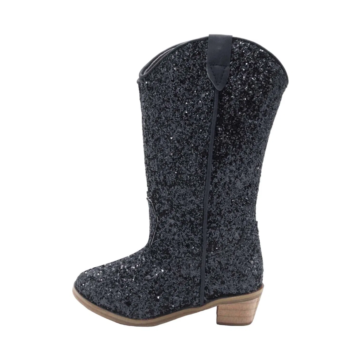 Детские ботинки для девочек с принтом Scarpe 31 Print Shoes Fashion Flower Short Boots, Nero