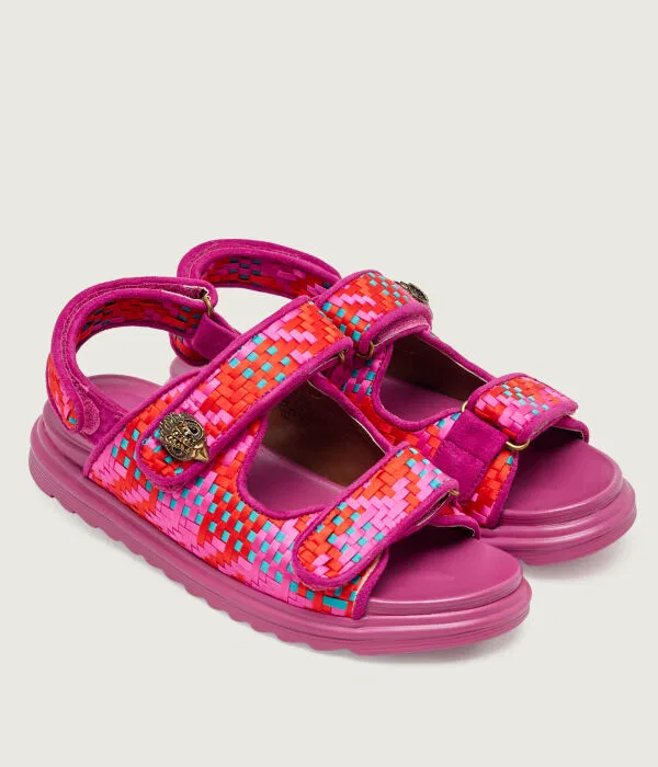 Детские сандалии для девочек с замшевой отделкой Mini Orson Kurt Geiger, Fuxia — фото 3