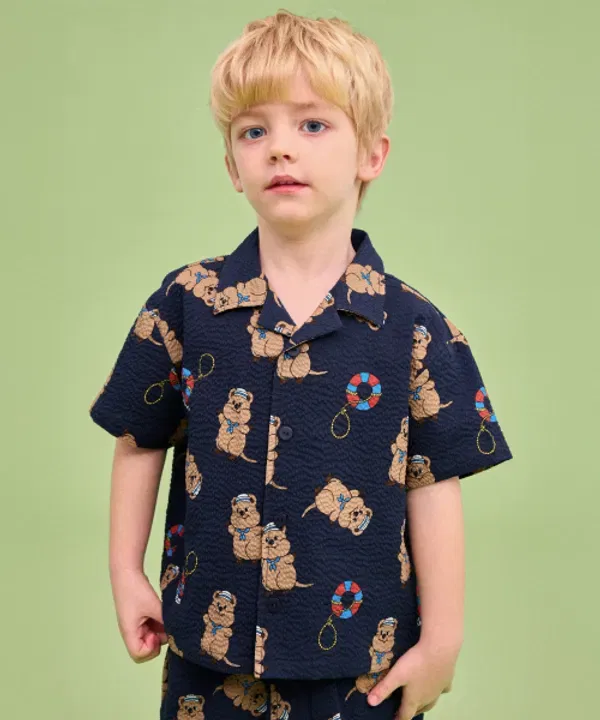Футболка с коротким рукавом Tropical Gizzy, Rototobebe, Navy