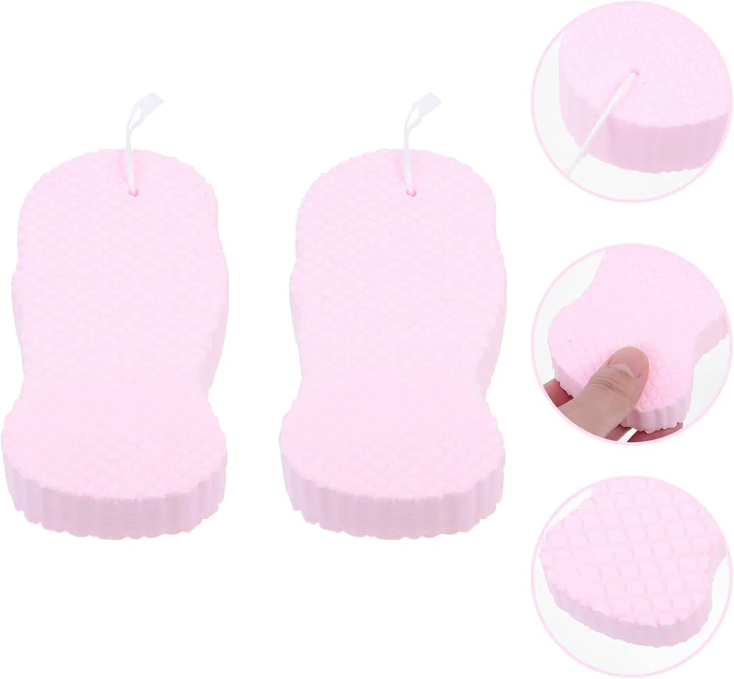 Мочалка для ванны, 8 шт, Healeved, набор, 13x6.5x9.2 см, Rosa — фото 2