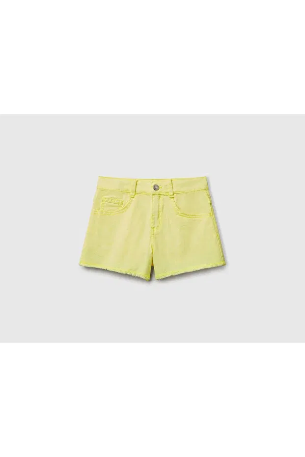 Детские шорты для девочек с принтом United Colors Of Benetton, Sarı