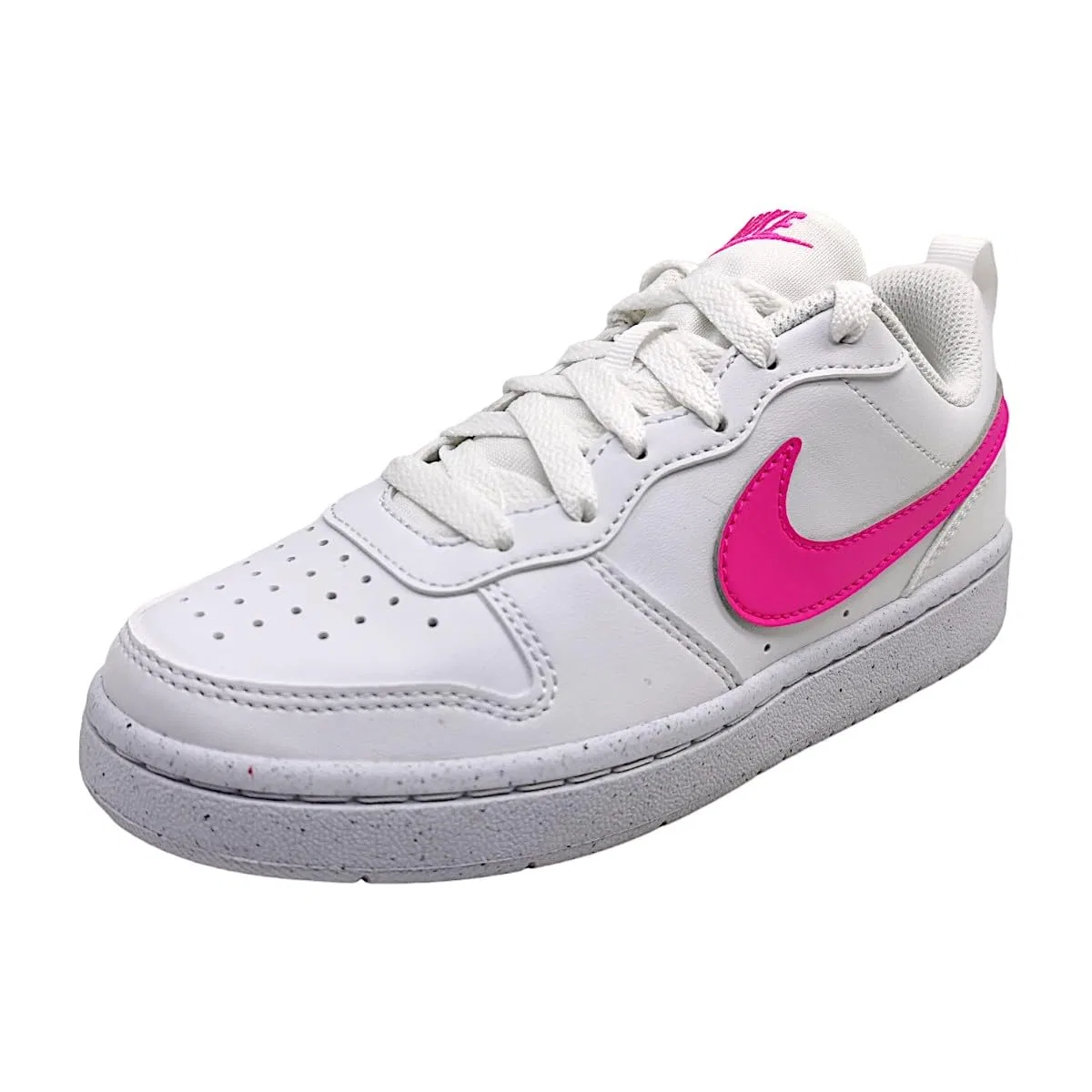 Детские кроссовки для девочек NIKE Court Borough Low Recraft Gs Girls NIKE, White Laser Fuchsia — фото 3