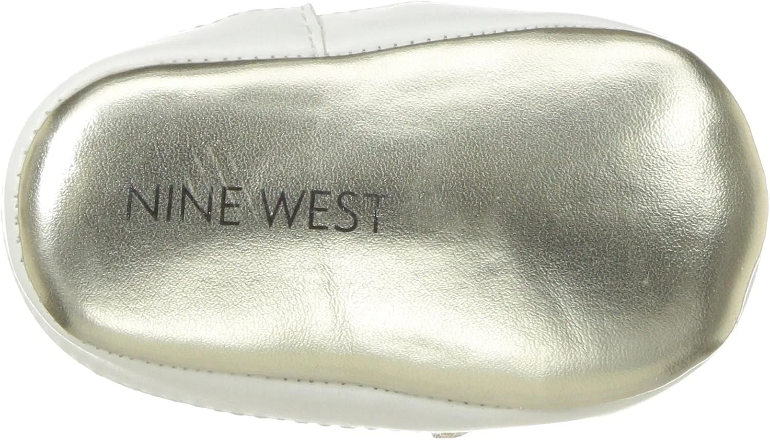 Детские туфли Мэри Джейн для девочек Odettacrib Nine West, Gold Metallic Mesh — фото 4