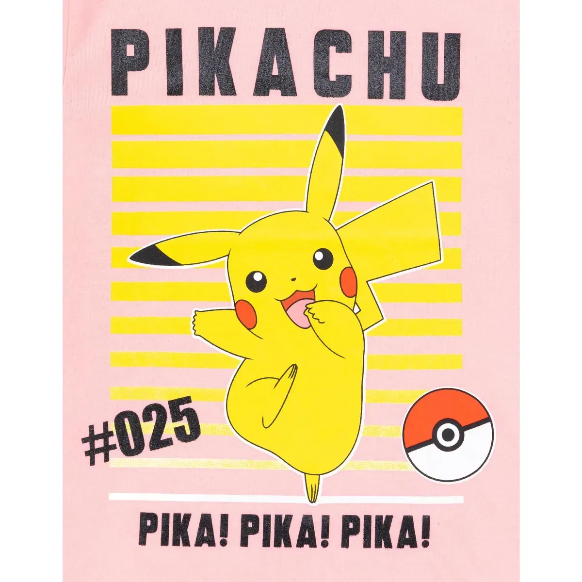 Детская футболка с принтом Pikachu Pokemon, Pink — фото 3
