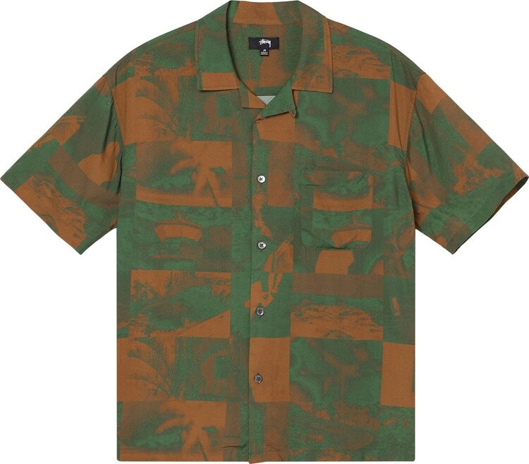 

Рубашка Stussy Photo Film Shirt 'Green', зеленый