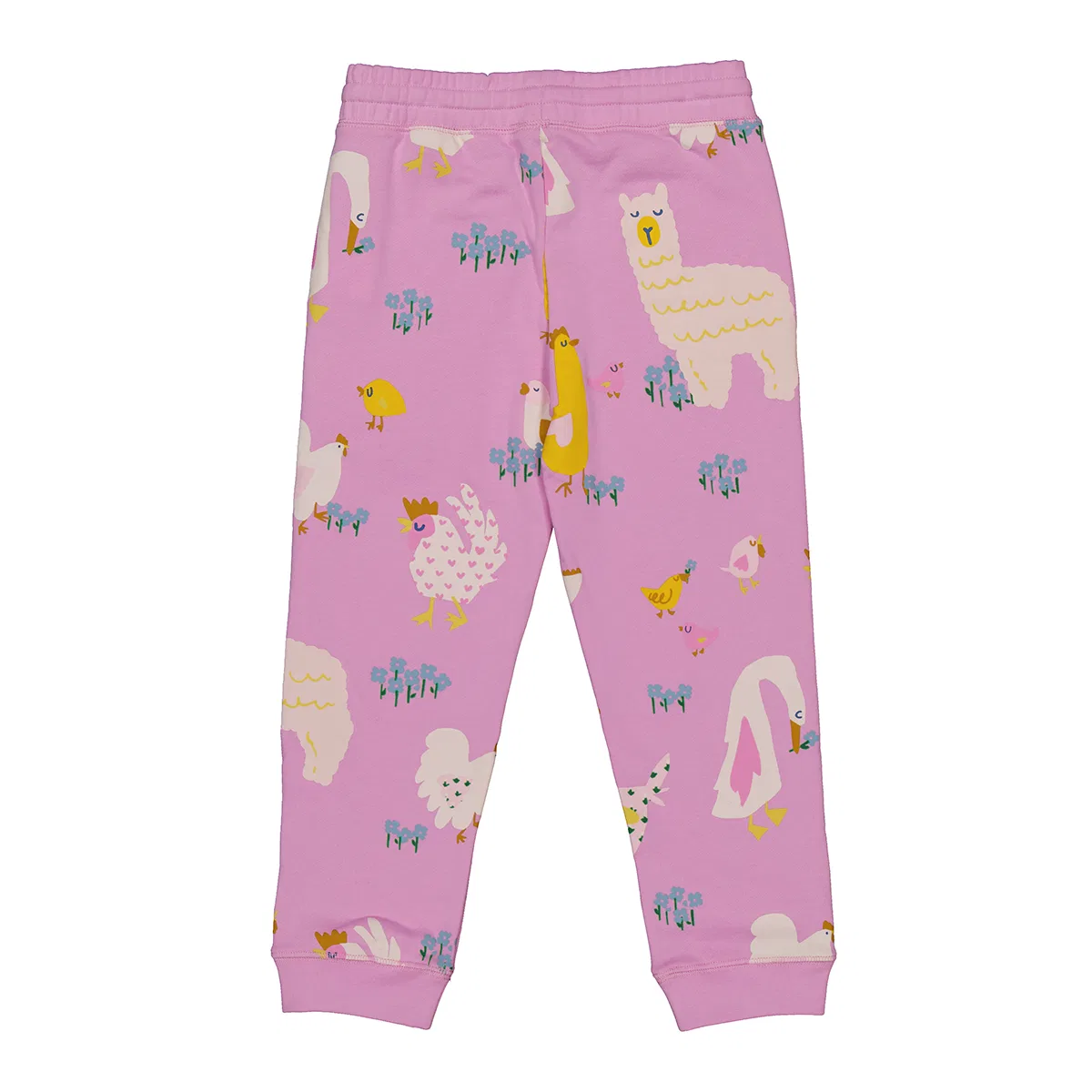 Детские спортивные штаны с принтом Alpaca Doodle Kids Alpaca Doodle Print Sweatpants Stella McCartney, Rosa/Multicolor — фото 3