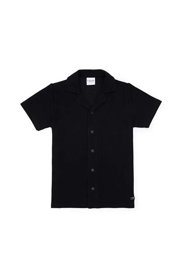 Детская рубашка для мальчиков с коротким рукавом U.S. Polo Assn., Black