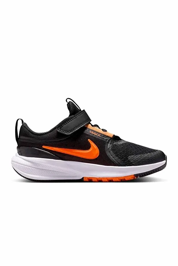 Детские кроссовки для девочек шнурующиеся Star Runner 5 (PS) Nike, Black-Ew — фото 2