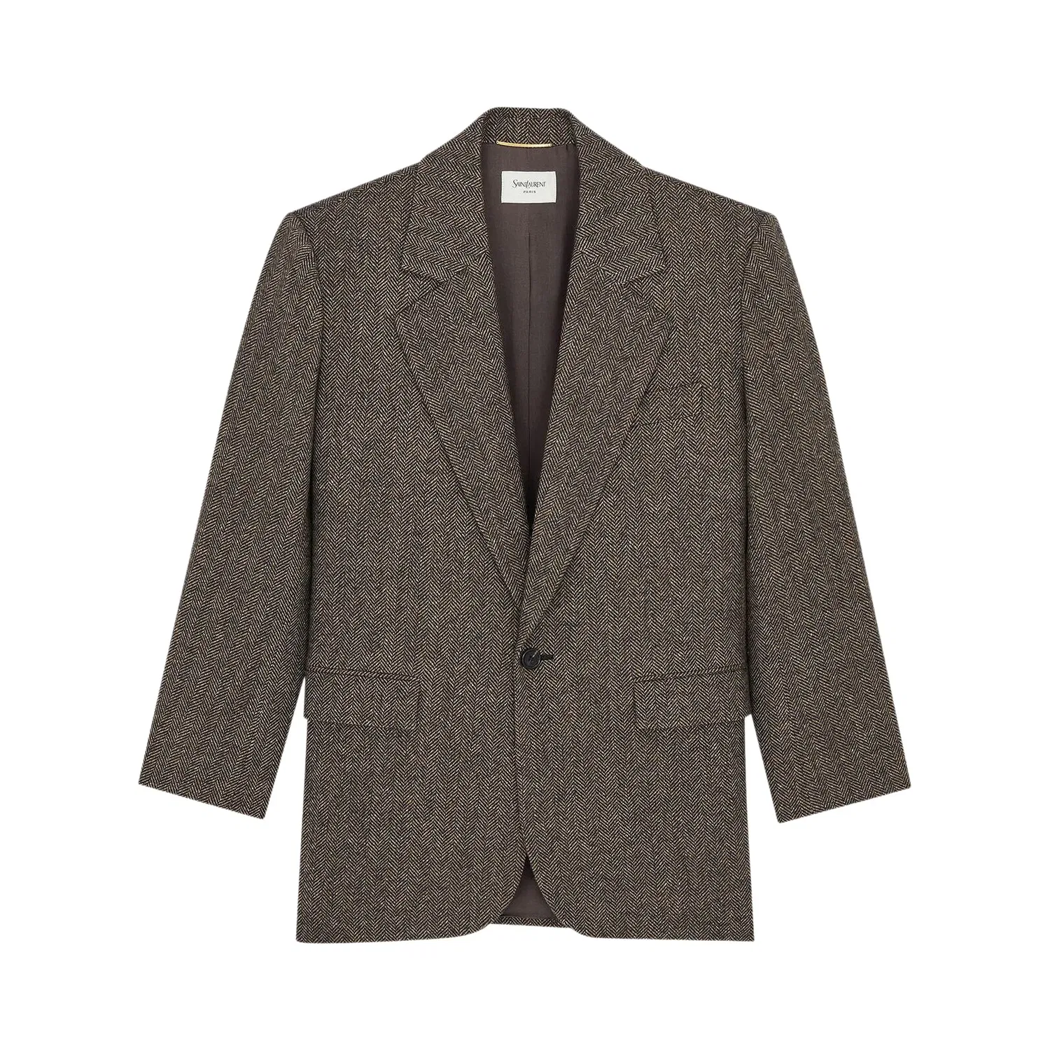 Куртка Saint Laurent Veste, коричневый