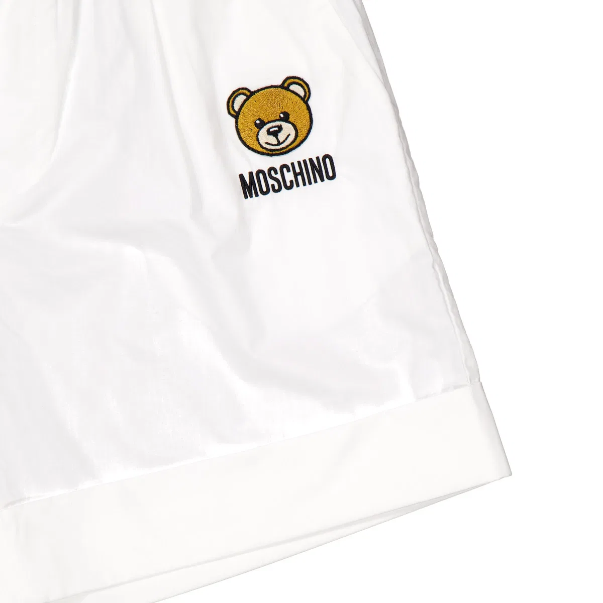 Шорты с принтом Teddy Bear Moschino, Optical White — фото 2