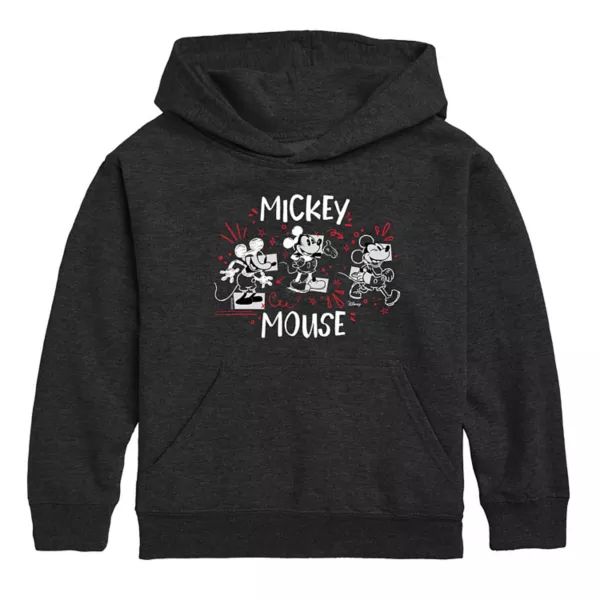 

Классическая толстовка с капюшоном Микки Мауса для мальчиков 8-20 лет Disney, серый