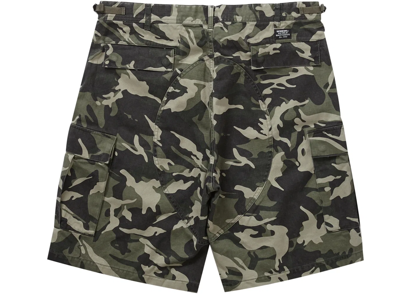 Мужские шорты карго с камуфляжным принтом Supreme, Olive Camo — фото 2