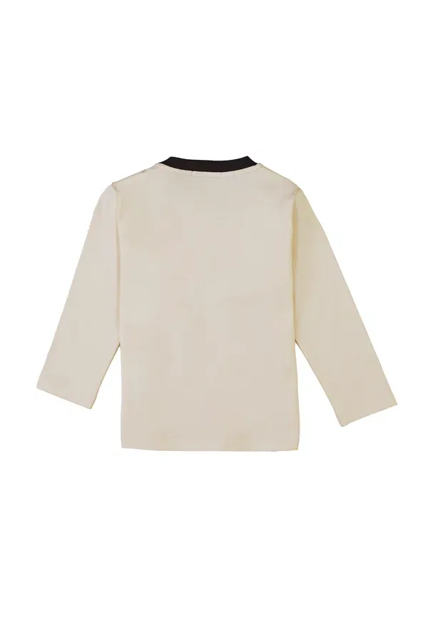 Топ с длинным рукавом хлопковый Long sleeved top Sophie La Girafe, antique white, белый — фото 2
