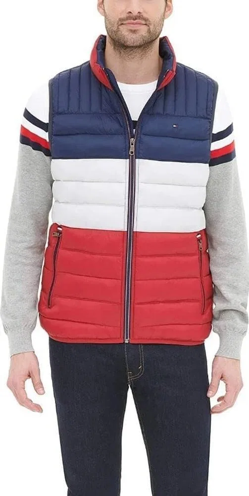 Мужской жилет с принтом Tommy Hilfiger, Midnight/Ice/Red Colorblock