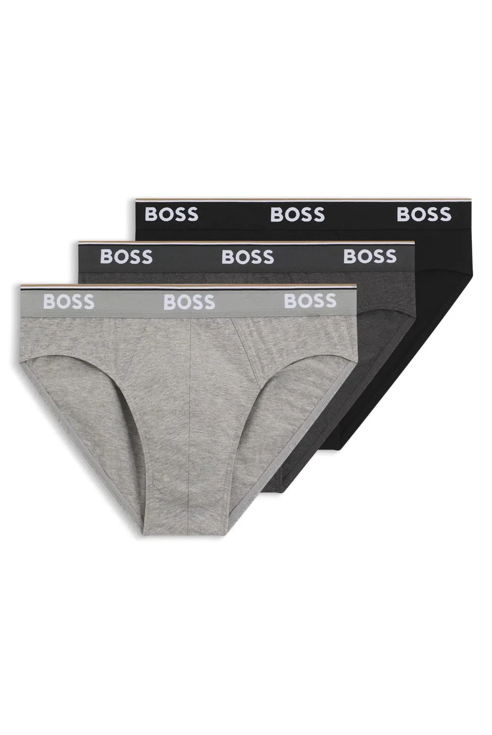 Мужские боксеры с принтом Boss Lettera 3p Power BOSS, Open Grey 61