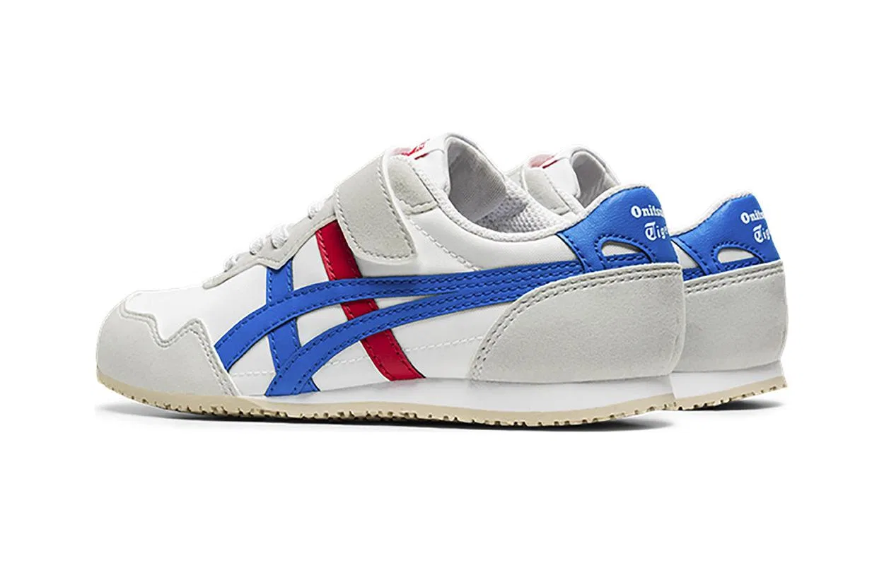 Детские повседневные кожаные кроссовки с низким верхом Onitsuka Tiger, Black — фото 4