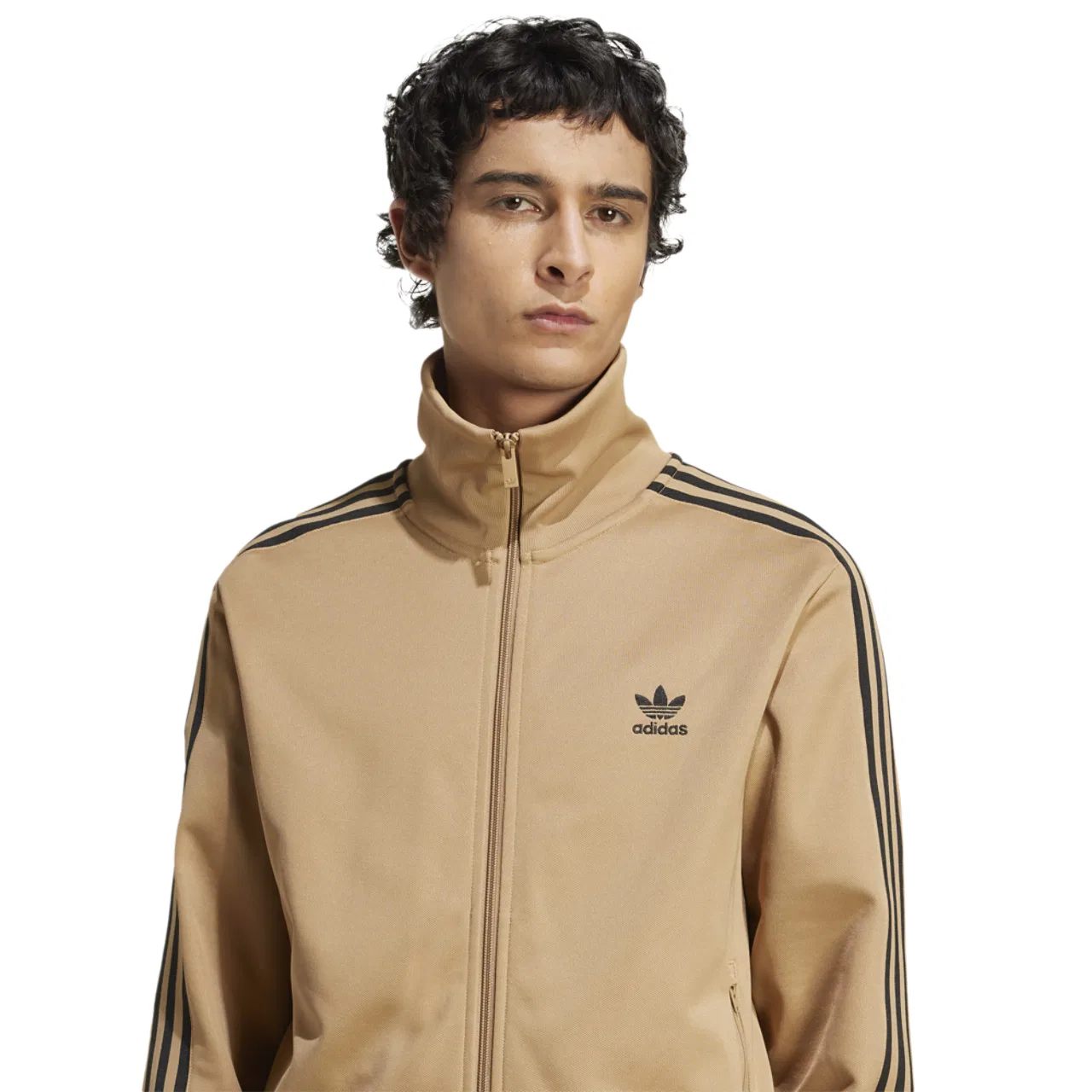Мужская куртка Adicolor Beckenbauer Adidas, цвет Cardboard/Black — фото 3