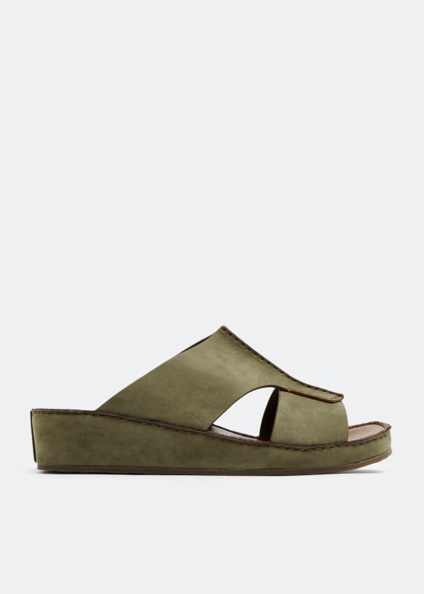 

Сандалии PRIVATE COLLECTION Cerchio Nabuk Cucire sandals, зеленый