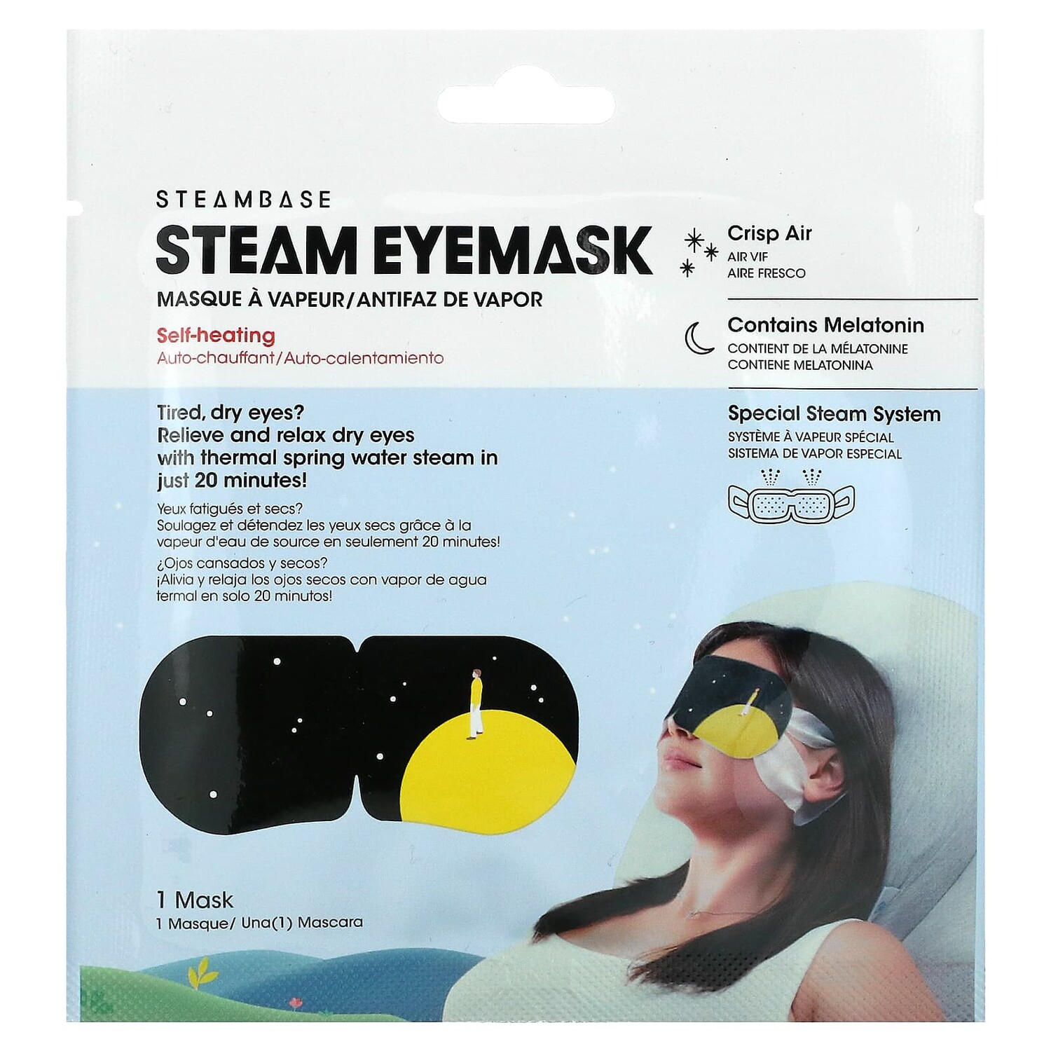 

Паровая Маска Steambase Crisp Air для глаз