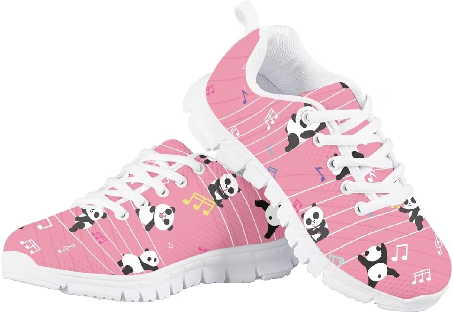 

Унисекс детские модные кроссовки для повседневной носки, бега и прогулок, всепогодные Giftpuzz, Panda Music