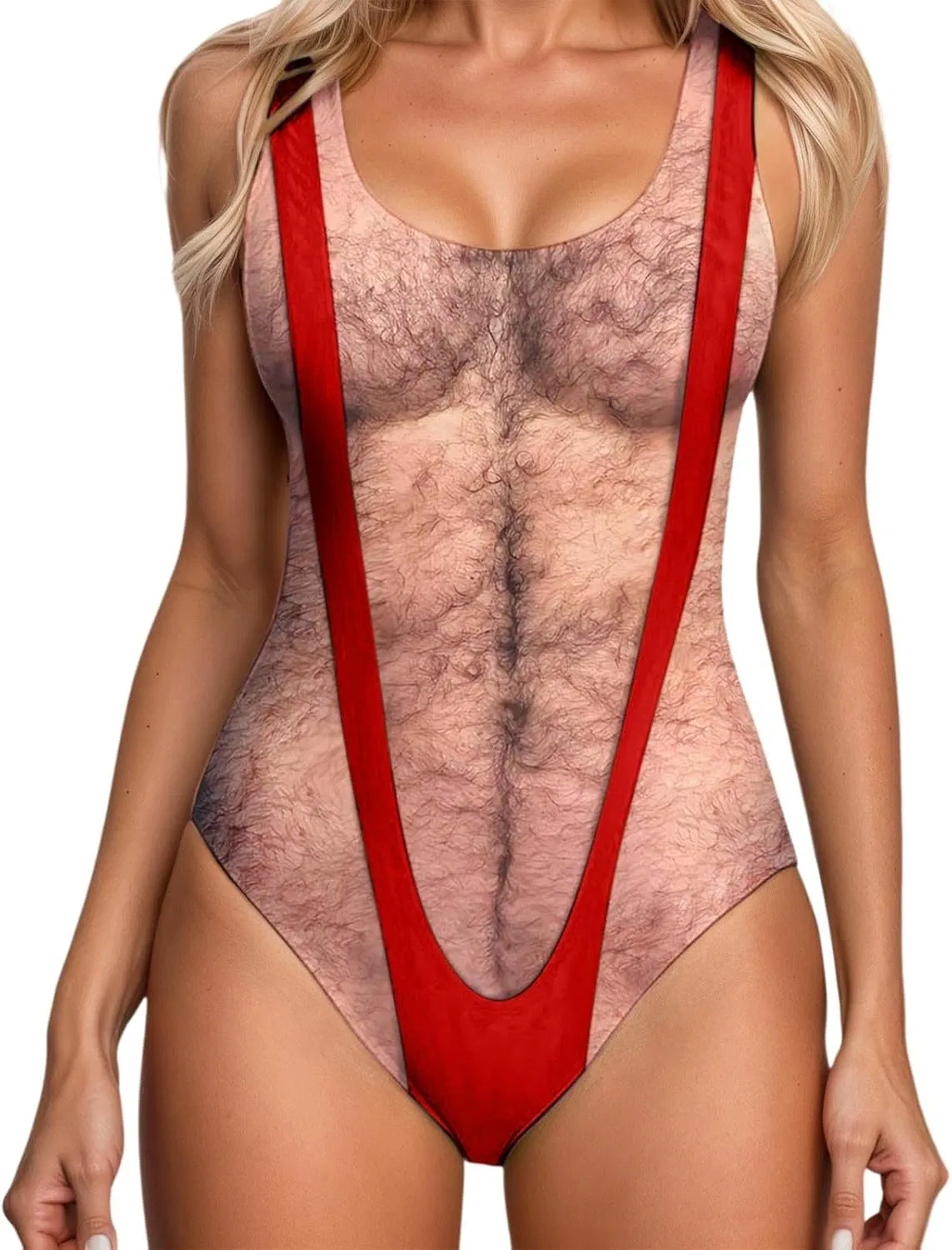 Женский купальник с эффектом утяжки Tankini, Red