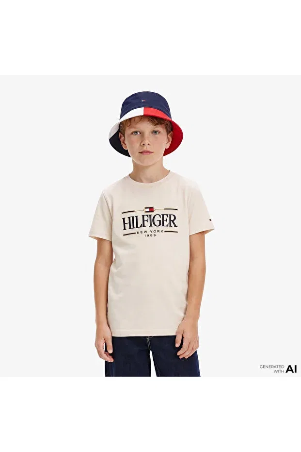 Детская футболка для девочек хлопковая Icons kids Tommy Hilfiger, White