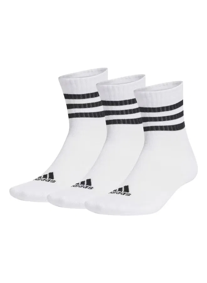 Носки спортивные с низкой посадкой, 3 пары, Adidas, белый