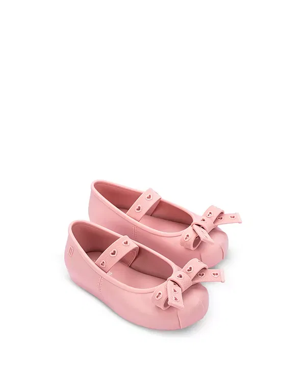 Детские балетки для девочек с бантом Sophie Crush Mini Melissa, розовый