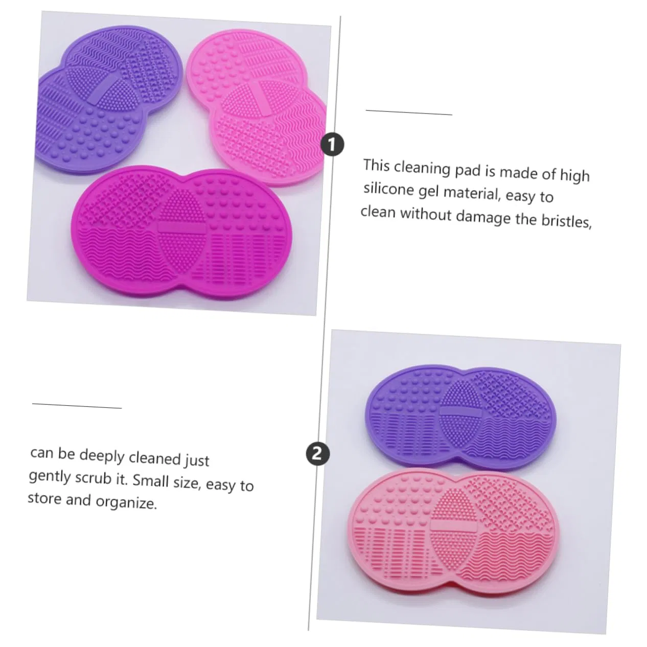Силиконовая подушечка для очистки кистей FRCOLOR, 2 шт, 17x11x2 см — фото 3
