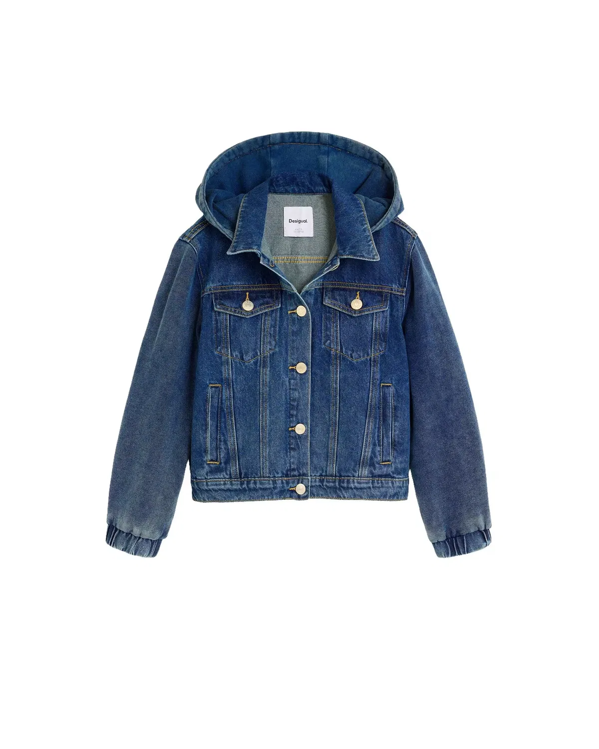 Детская джинсовая куртка для мальчиков с капюшоном Desigual, Azul