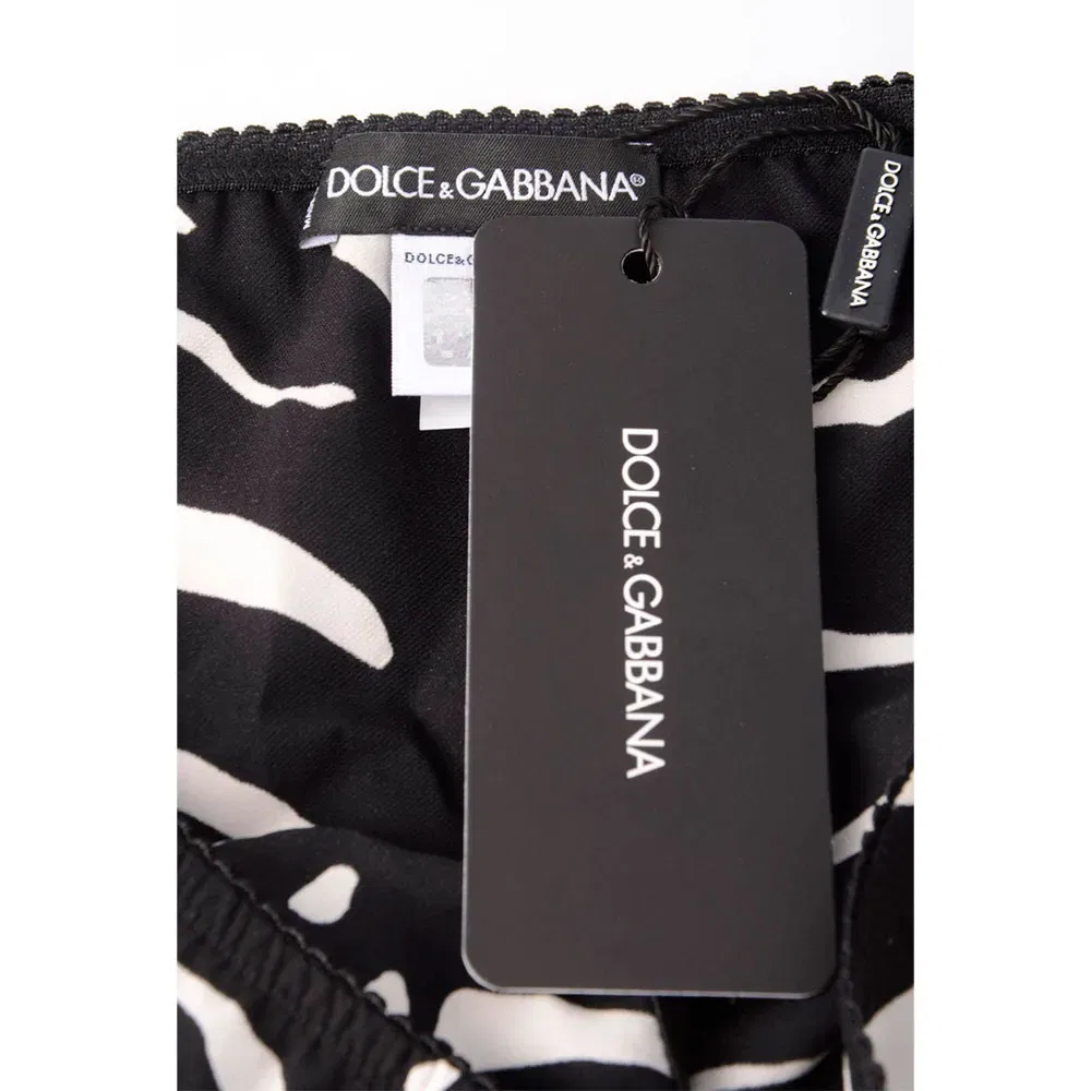 Женские трусы с принтом Zebra Dolce & gabbana, Black — фото 4