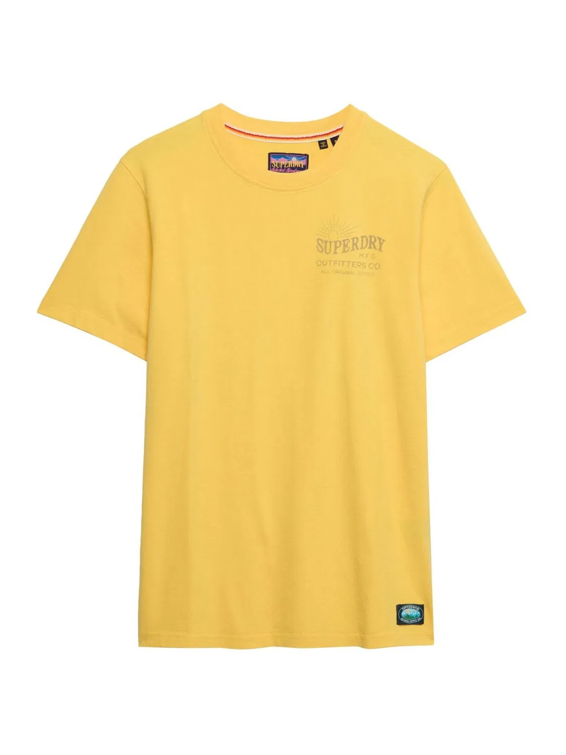 Футболка свободного кроя Outdoors Mountain Superdry, желтый — фото 3