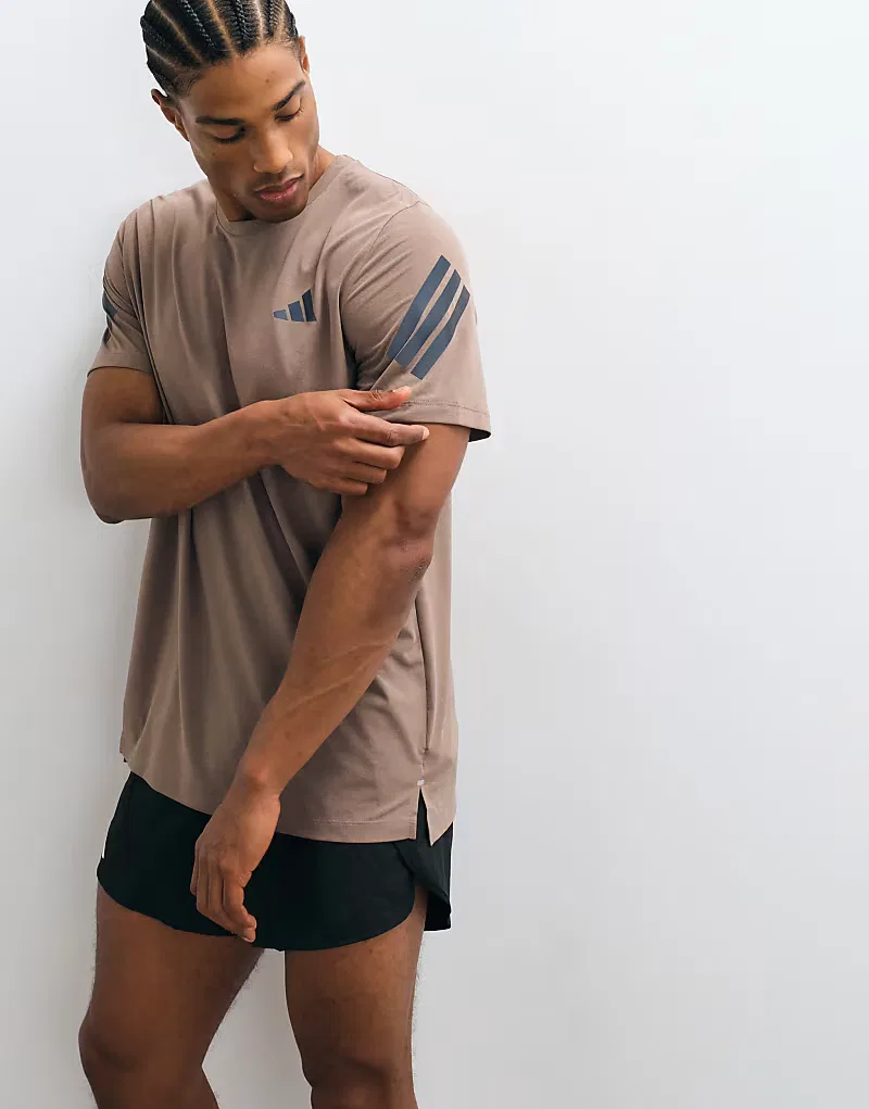 Футболка Adidas Running adi365 хаки — фото 4