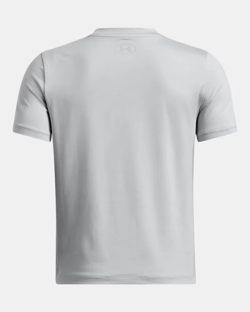 Футболка с коротким рукавом для мальчиков быстросохнущая UA Vanish UnderArmour, Mod Gray — фото 2
