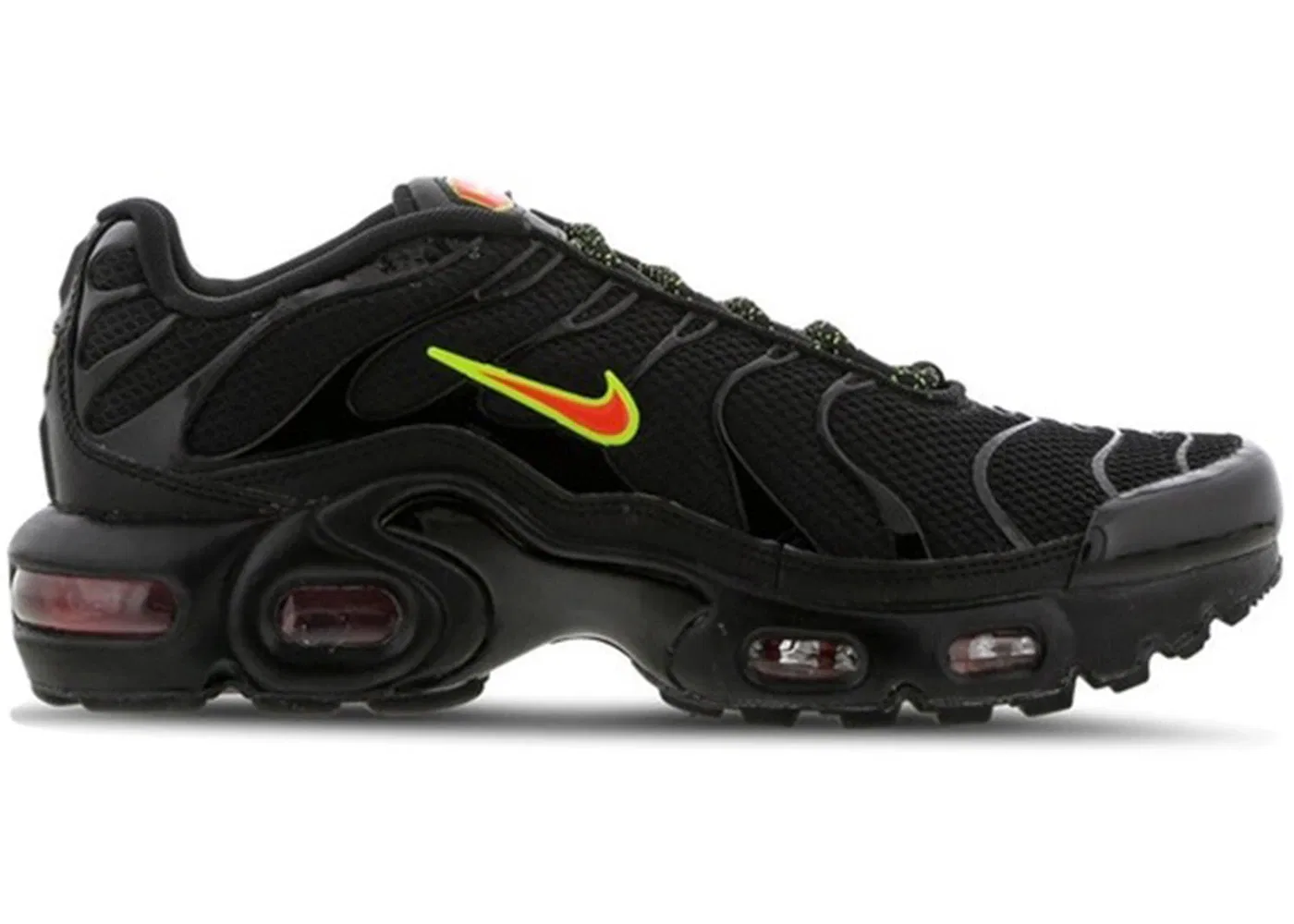 Детские кроссовки Lifestyle Nike Air Max Plus, Black/Volt/Hyper Crimson