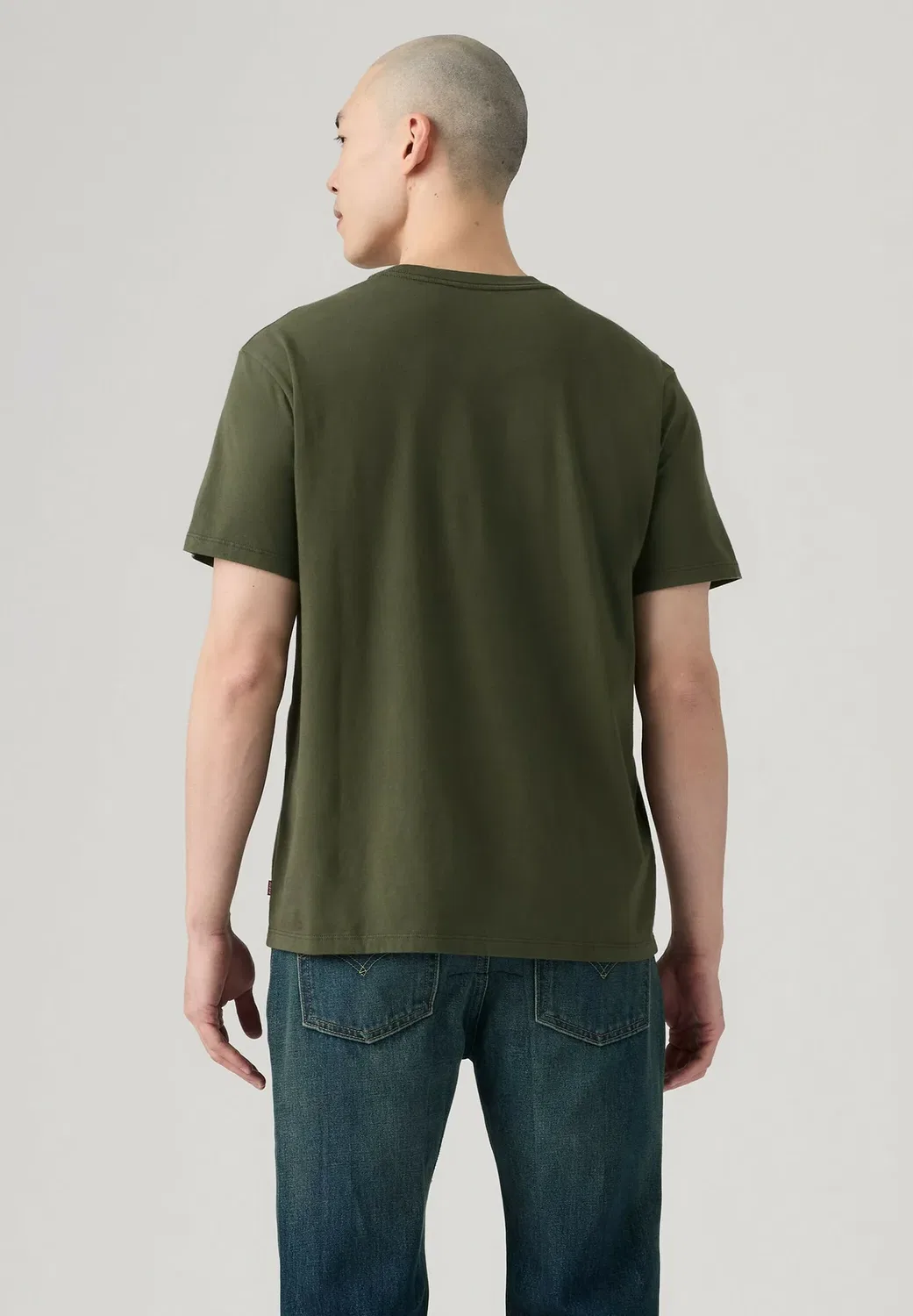 Ng essential tee mineral black - базовая футболка Levi'S, Vintage Khaki - Greens - — фото 2