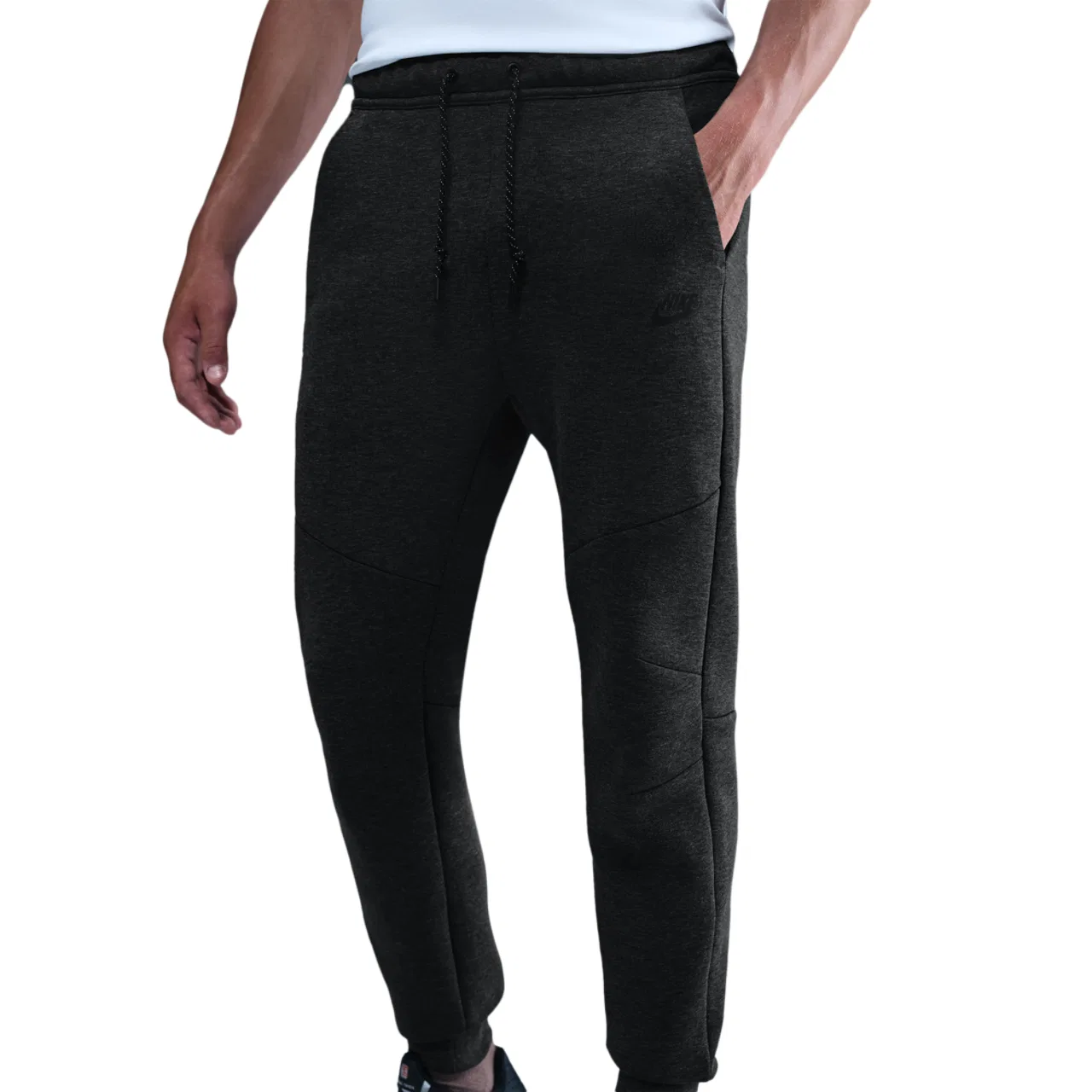 Мужские брюки Tech Fleece Nike, цвет Black/Black Heather