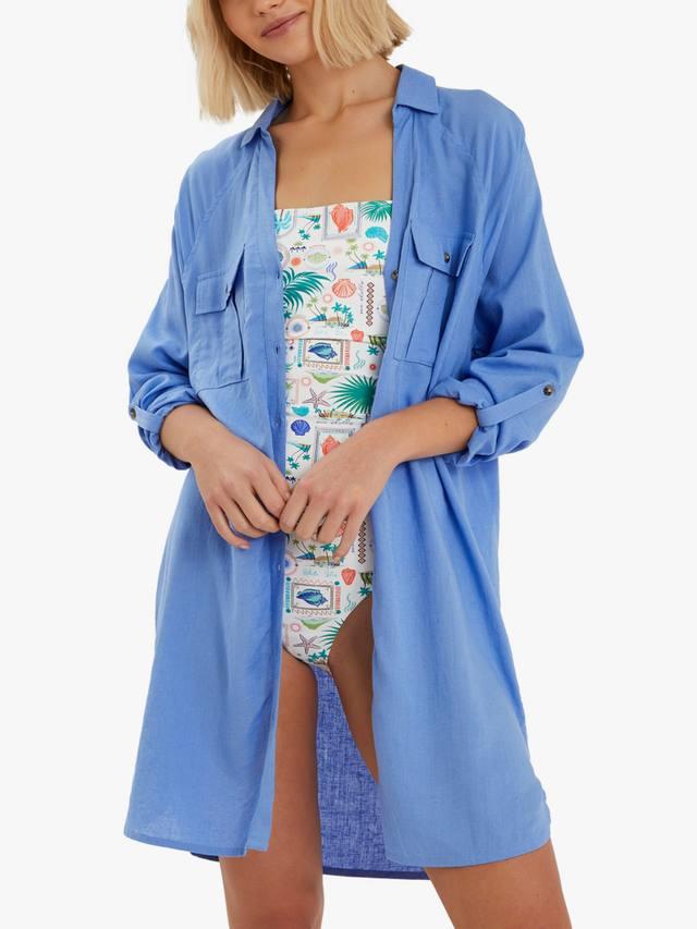 

Длинная пляжная рубашка Accessorize, Light Blue