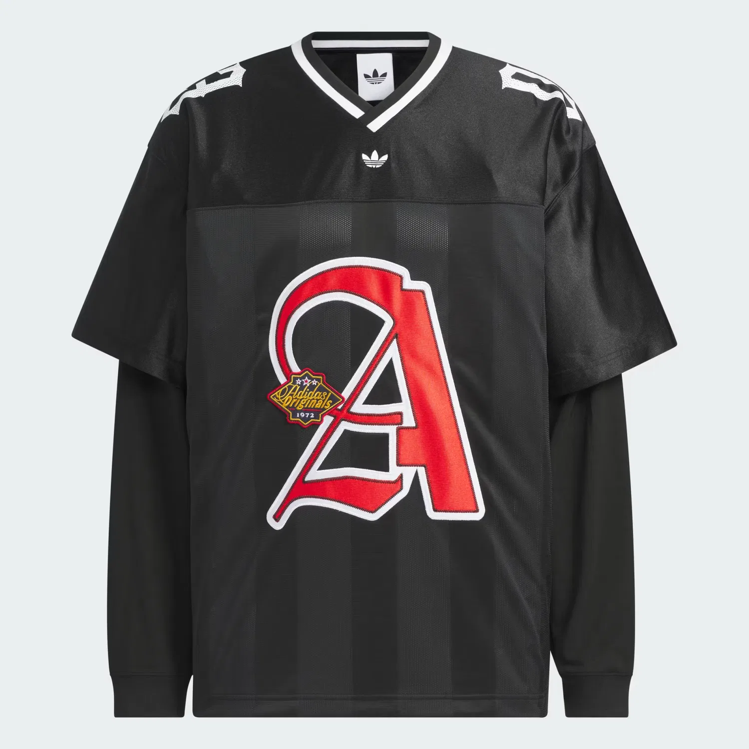Мужская футболка свободного кроя OG M 2IN1 Jersey Adidas Originals, черный — фото 4