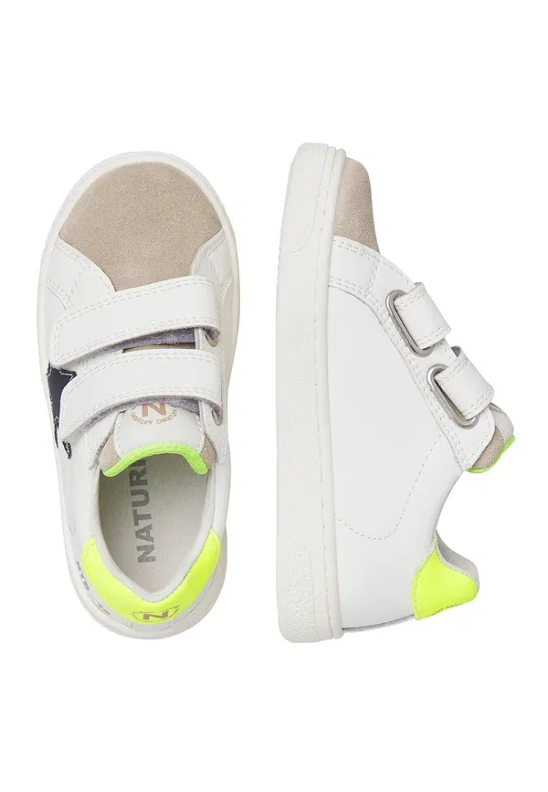 Ботинки кожаные Baby shoes Naturino бело-серый — фото 3