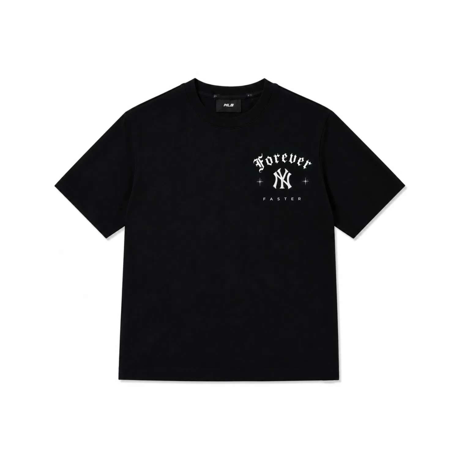 Футболка детская унисекс с круглым вырезом, прямой крой, Black, MLB