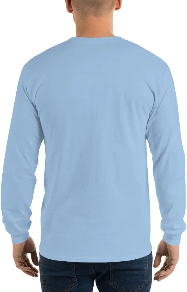 Мужская футболка с длинным рукавом Straightjacket Is the New Black, Light Blue — фото 4