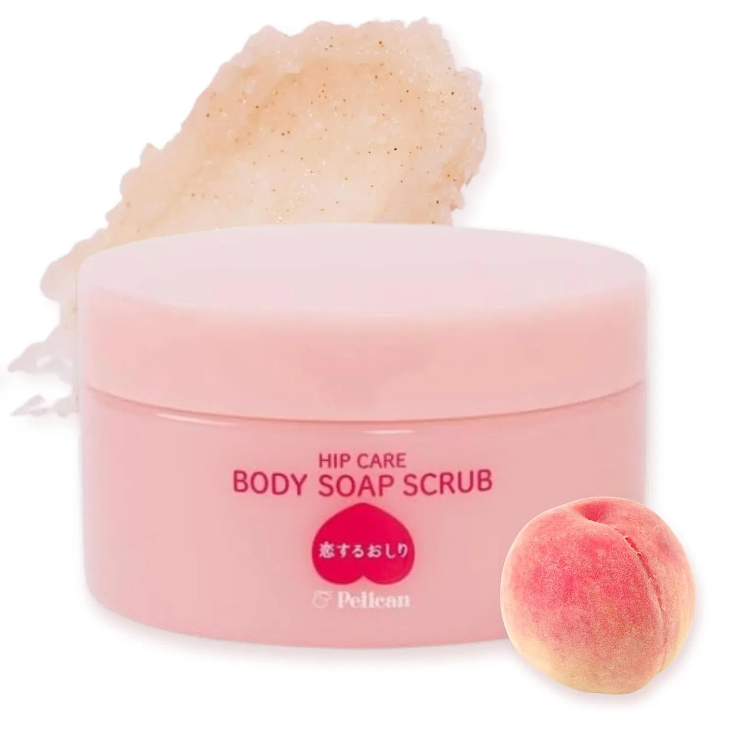 Скраб-мыло для тела Koisuru Oshiri, сладкий персик, 180 г Pelican Soap