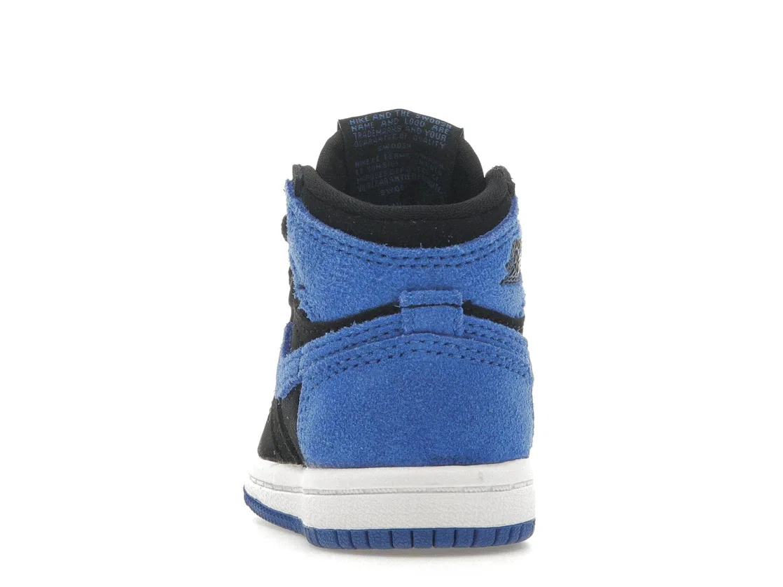Детские кроссовки Lifestyle с высоким верхом Jordan 1 Retro High OG Royal Reimagined Jordan, Black/Royal Blue/White — фото 4