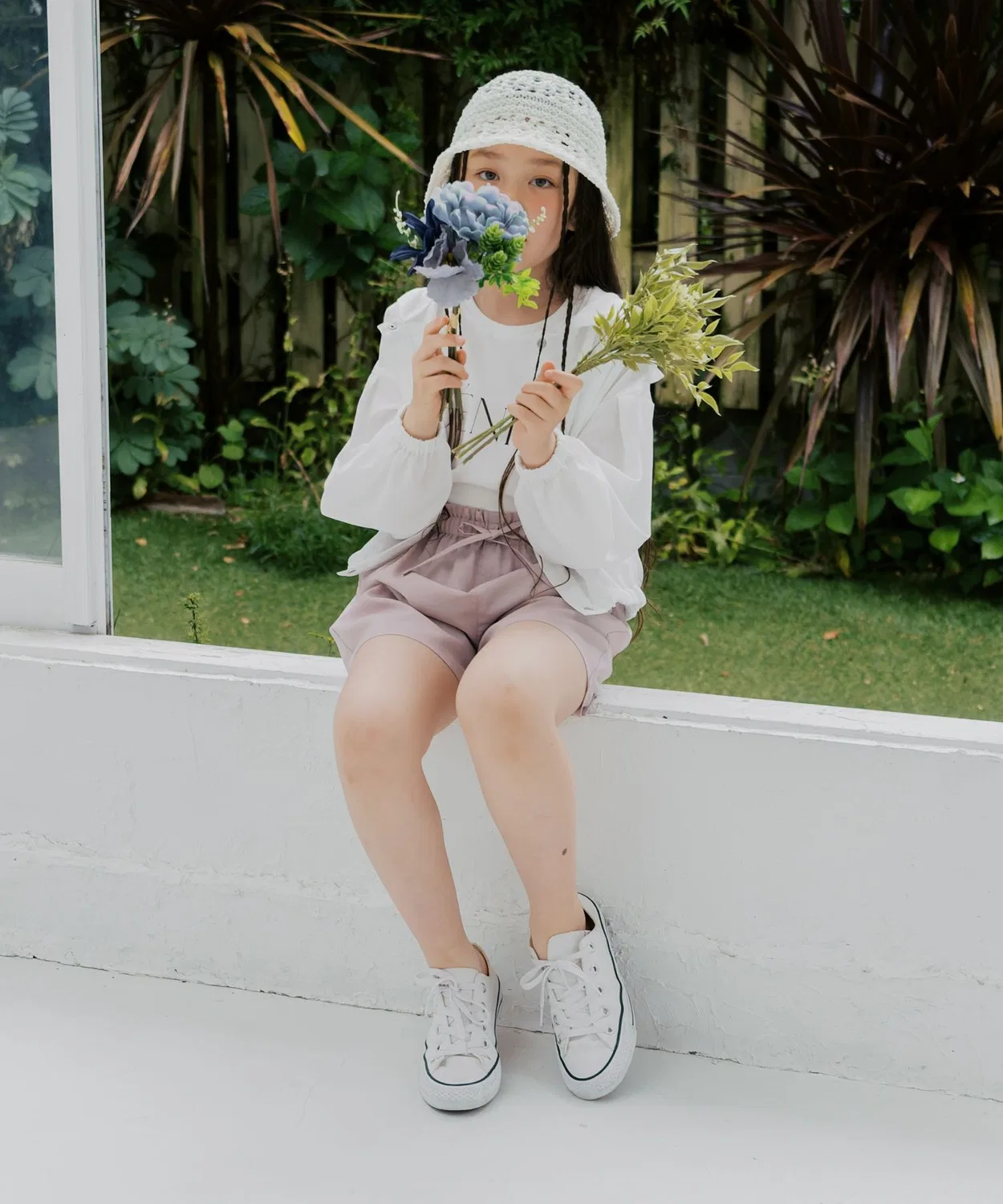 Детская кофта с длинным рукавомAiry Breeze GLOBAL WORK, Off White — фото 2