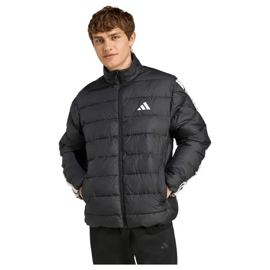Мужская куртка с длинным рукавом Essentials CLIMAWARM 3-Stripes Synthetic Down Jackets adidas, Черный