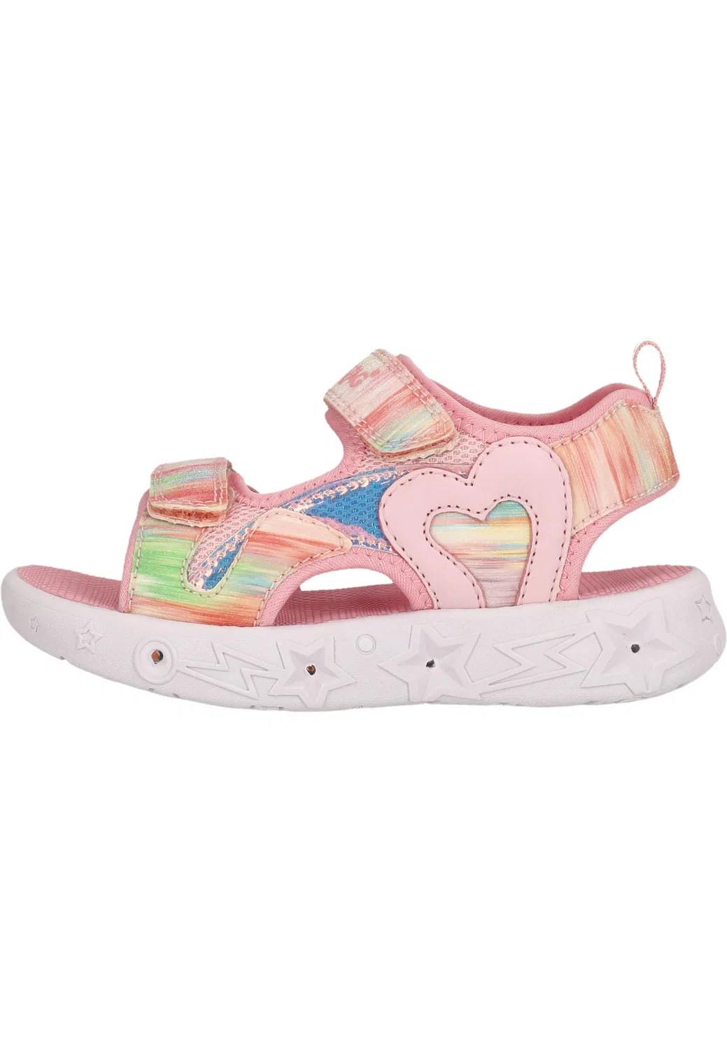 Детские сандалии с блестками Laccus Zigzag, Orchideenpink