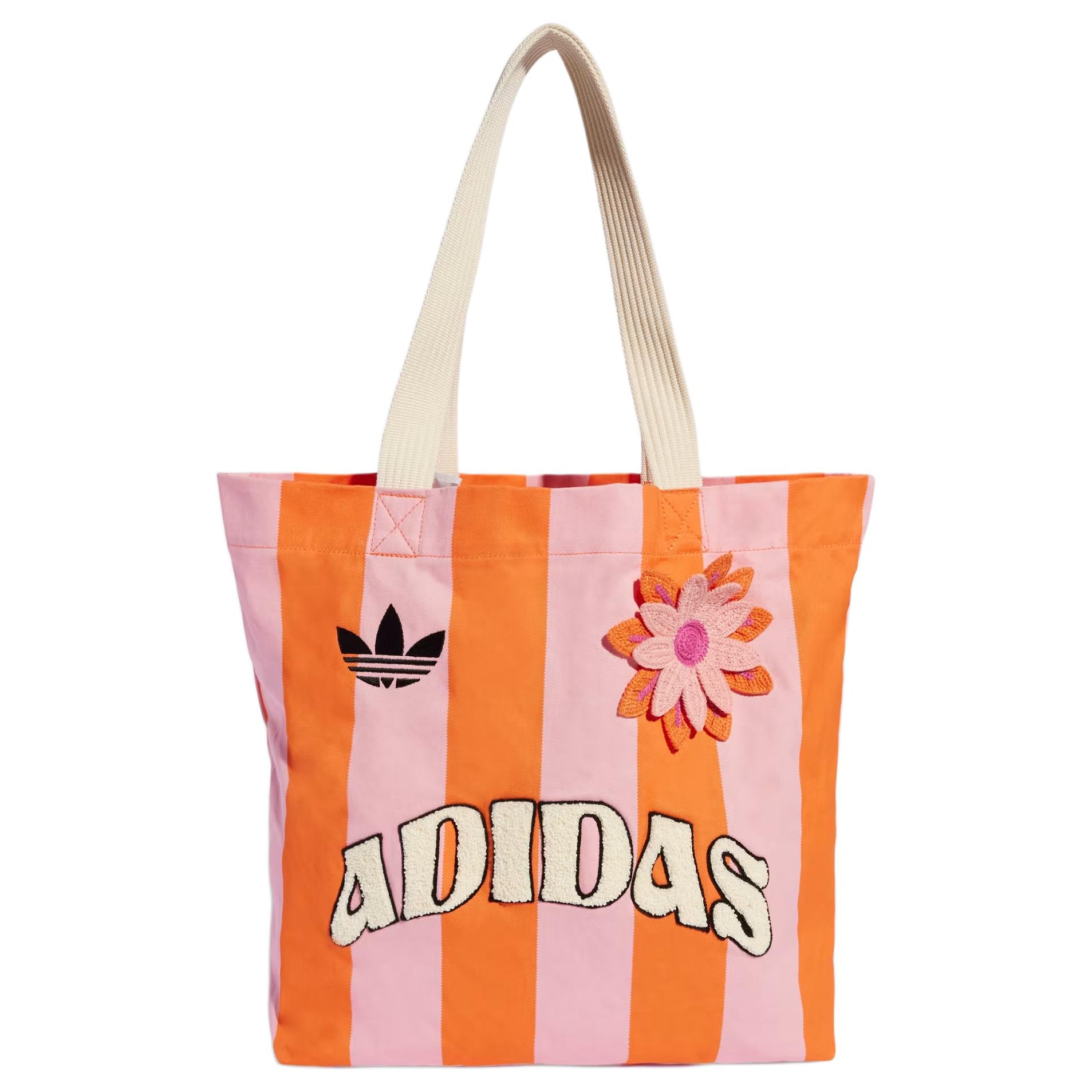 

Adidas Хлопковая наплечная сумка унисекс наполовину розовая искра наполовину солнечный апельсин, Semi-Pink & Semi-Sun Orange