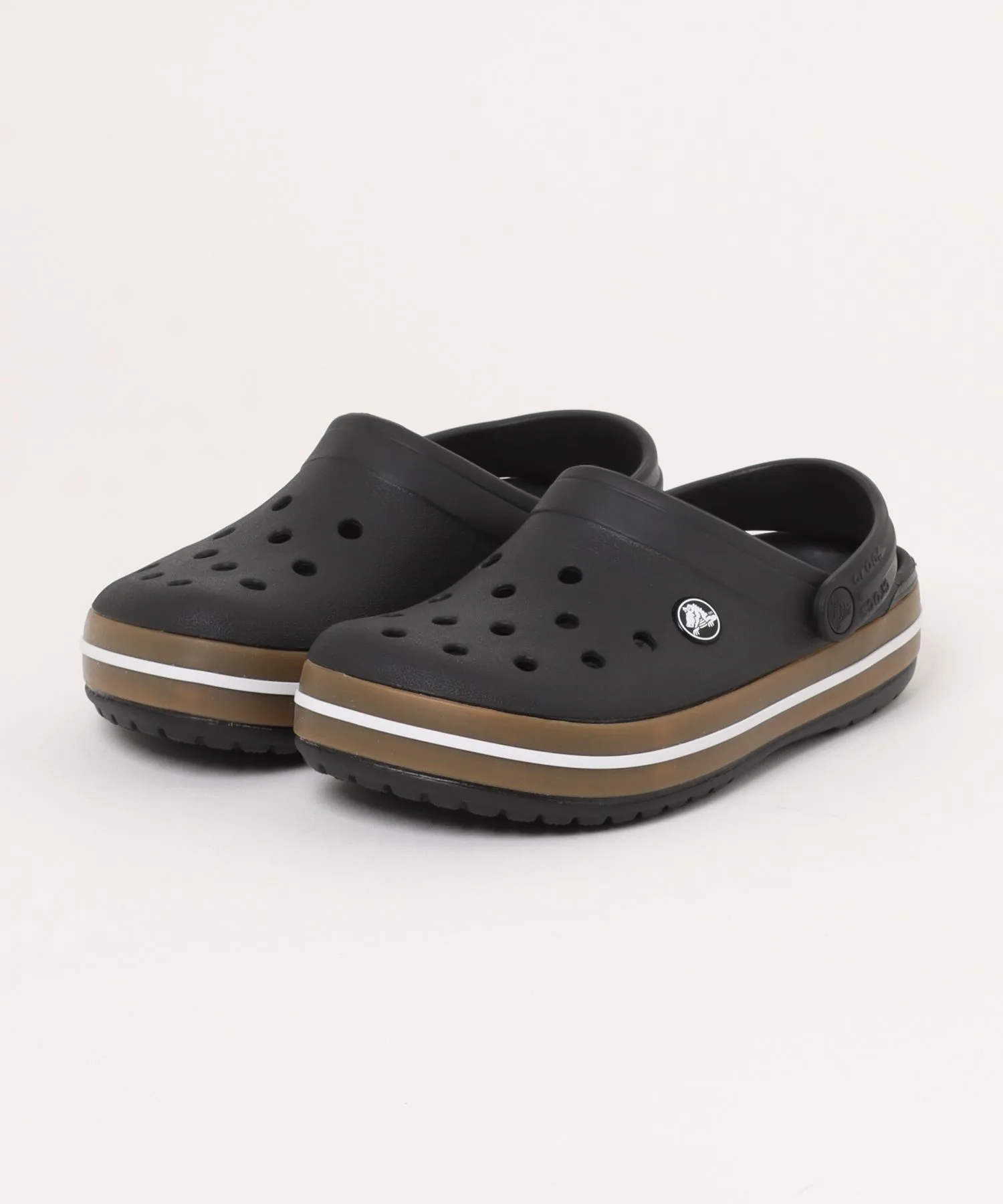 Унисекс сандалии Crocs Crocband Gum Clog чёрные