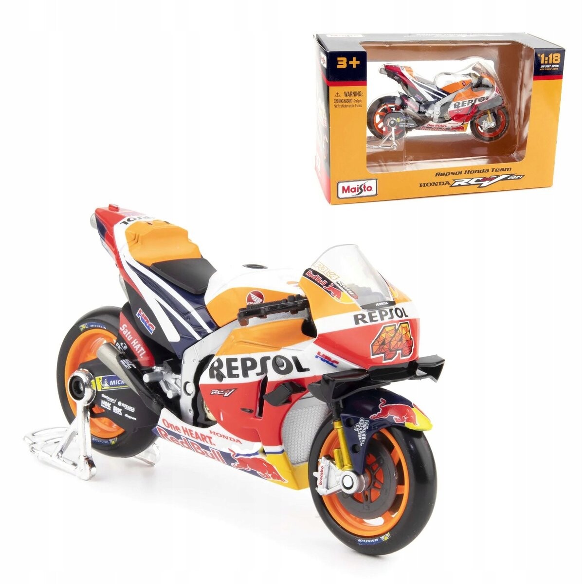 

Honda Repsol Team Rc213V 2021 Motogp #44 Модель Espargaro Масштаб 1:18 Maisto